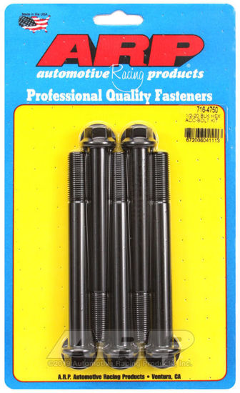 Bilde av 1/2-20 x 4.750 hex black oxide bolts