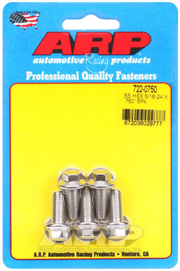 Bilde av 5/16-24 x .750 hex SS bolts