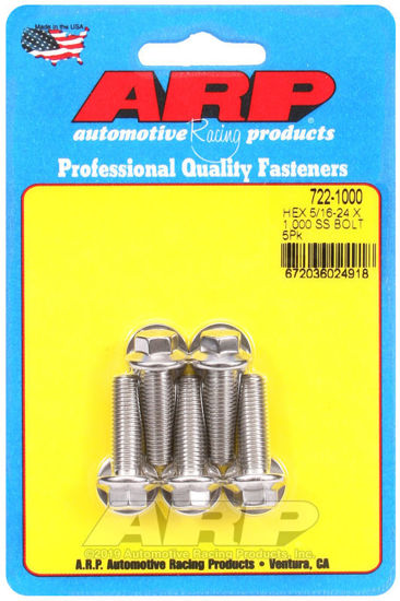 Bilde av 5/16-24 x 1.000 hex SS bolts