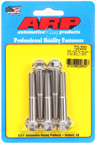 Bilde av 5/16-24 x 2.000 hex SS bolts