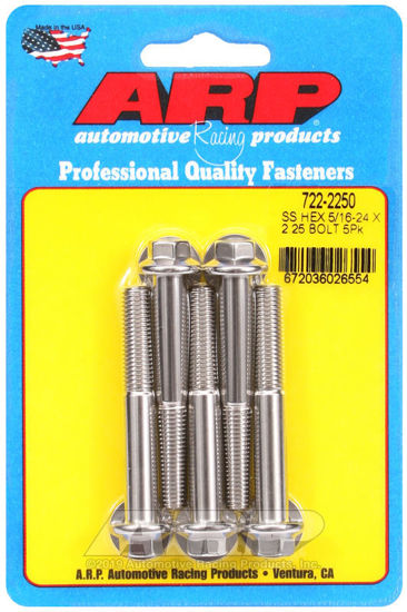 Bilde av 5/16-24 x 2.250 hex SS bolts