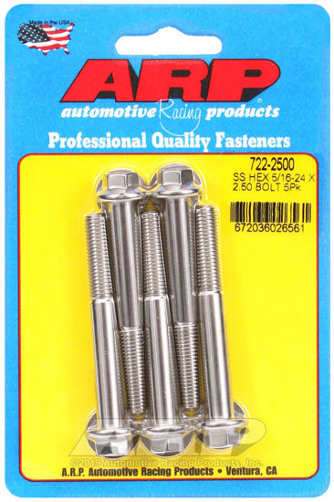 Bilde av 5/16-24 x 2.500 hex SS bolts