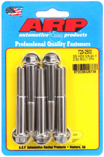 Bilde av 3/8-24 x 2.500 hex SS bolts