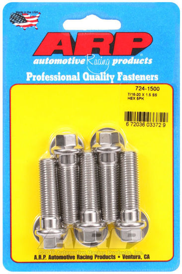 Bilde av 7/16-20 x 1.500 hex SS bolts