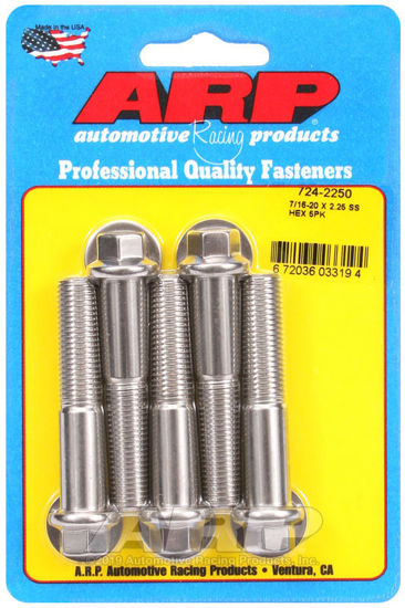 Bilde av 7/16-20 x 2.250 hex SS bolts