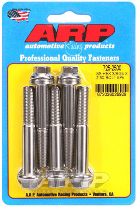 Bilde av 3/8-24 x 2.500 hex 7/16 wrenching SS bolts