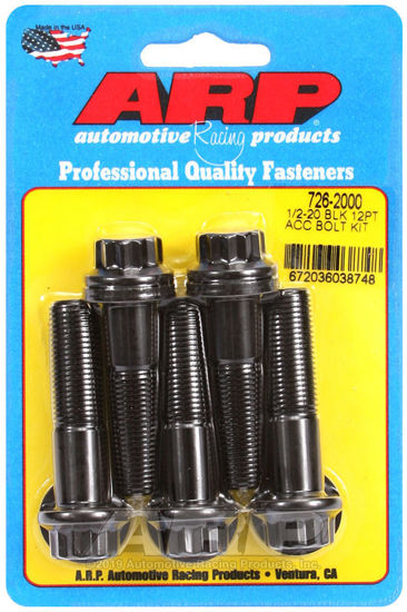 Bilde av 1/2-20 x 2.000 12pt black oxide bolts