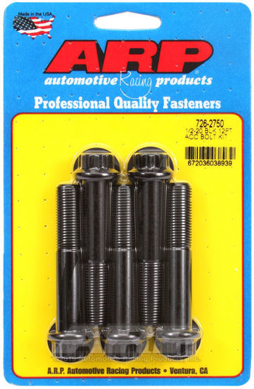 Bilde av 1/2-20 x 2.750 12pt black oxide bolts