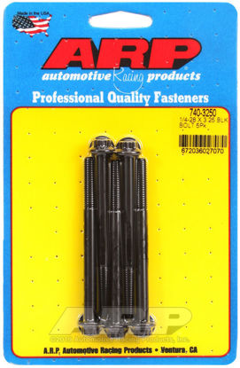 Bilde av 1/4-28 x 3.250 12pt black oxide bolts