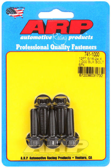 Bilde av 5/16-24 x 1.000 12pt black oxide bolts