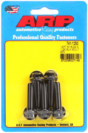 Bilde av 5/16-24 x 1.250 12pt black oxide bolts