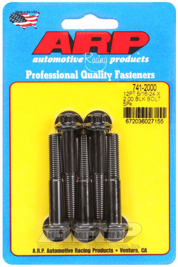 Bilde av 5/16-24 x 2.000 12pt black oxide bolts