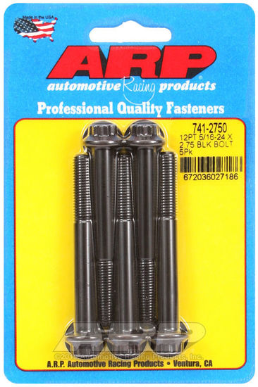 Bilde av 5/16-24 x 2.750 12pt black oxide bolts