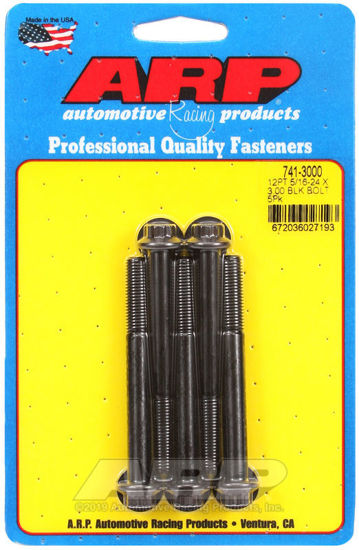 Bilde av 5/16-24 x 3.000 12pt black oxide bolts