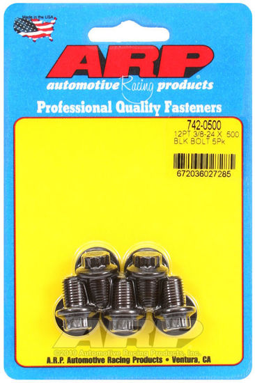 Bilde av 3/8-24 x .500 12pt black oxide bolts