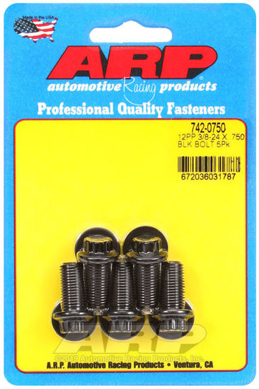 Bilde av 3/8-24 x .750 12pt black oxide bolts