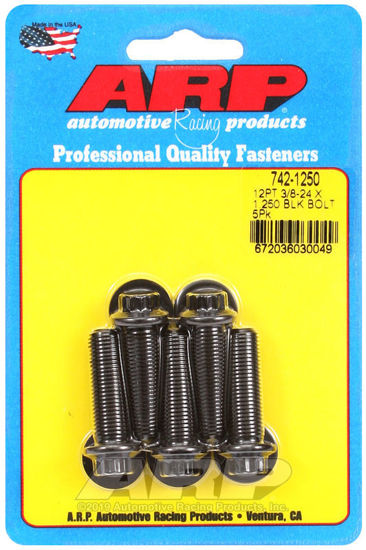 Bilde av 3/8-24 x 1.250 12pt black oxide bolts