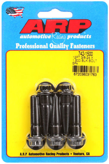 Bilde av 3/8-24 x 1.500 12pt black oxide bolts