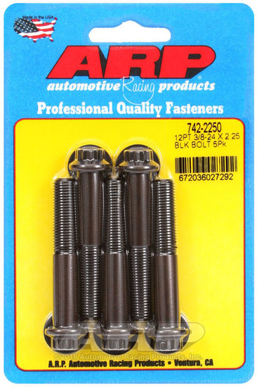 Bilde av 3/8-24 x 2.250 12pt black oxide bolts