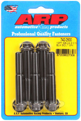 Bilde av 3/8-24 x 2.500 12pt black oxide bolts