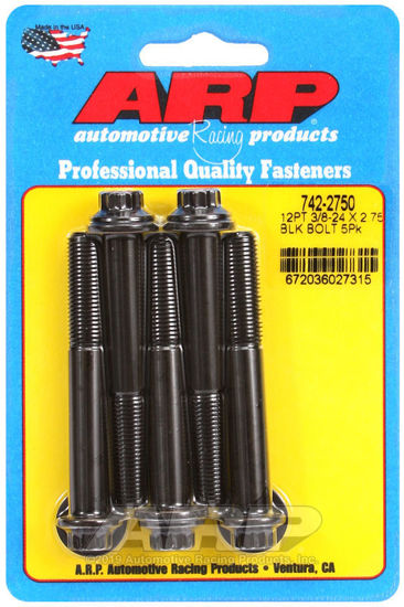 Bilde av 3/8-24 x 2.750 12pt black oxide bolts