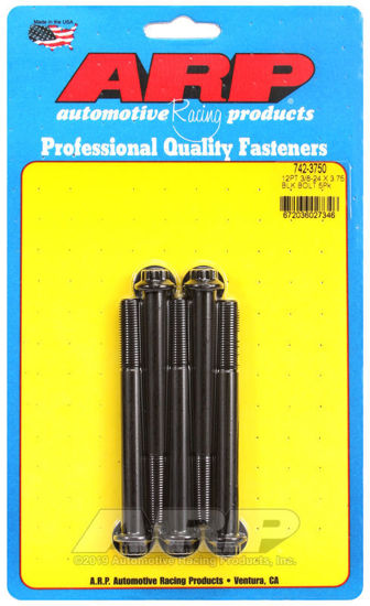 Bilde av 3/8-24 x 3.750 12pt black oxide bolts