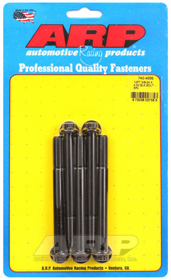 Bilde av 3/8-24 x 4.000 12pt black oxide bolts