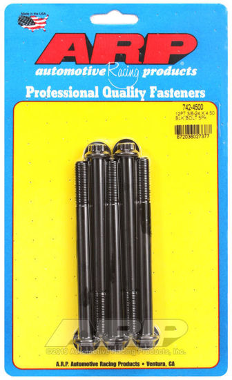 Bilde av 3/8-24 x 4.500 12pt black oxide bolts