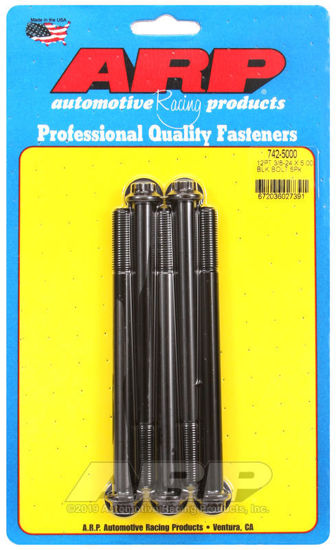 Bilde av 3/8-24 x 5.000 12pt black oxide bolts