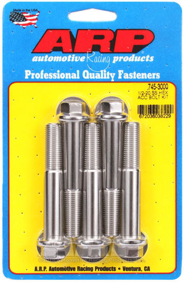 Bilde av 1/2-20 x 3.000 hex SS bolts