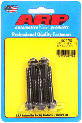 Bilde av 1/4-28 x 1.750 hex black oxide bolts