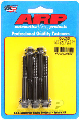 Bilde av 1/4-28 x 2.250 hex black oxide bolts