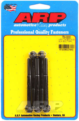 Bilde av 1/4-28 x 3.000 hex black oxide bolts