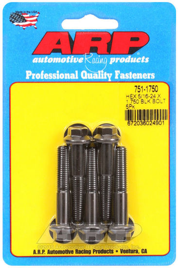 Bilde av 5/16-24 x 1.750 hex black oxide bolts