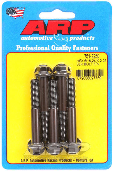 Bilde av 5/16-24 x 2.250 hex black oxide bolts