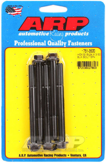 Bilde av 5/16-24 x 3.500 hex black oxide bolts