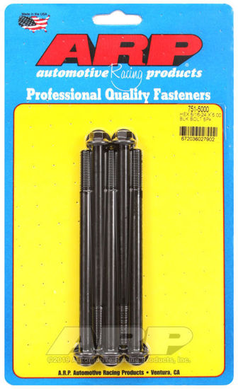 Bilde av 5/16-24 x 5.000 hex black oxide bolts