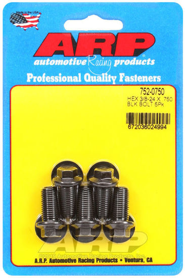 Bilde av 3/8-24 x .750 hex black oxide bolts