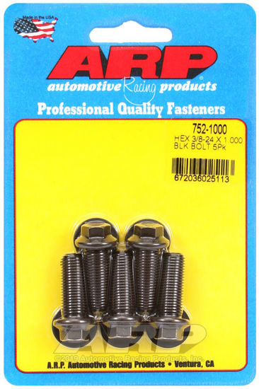 Bilde av 3/8-24 x 1.000 hex black oxide bolts