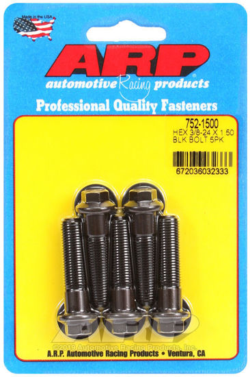 Bilde av 3/8-24 x 1.500 hex black oxide bolts