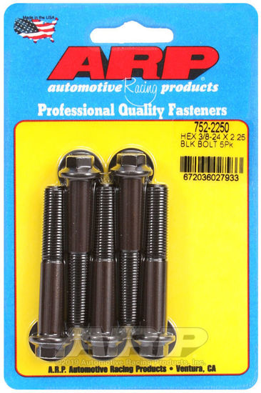 Bilde av 3/8-24 x 2.250 hex black oxide bolts