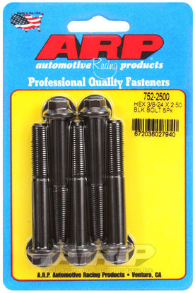 Bilde av 3/8-24 x 2.500 hex black oxide bolts