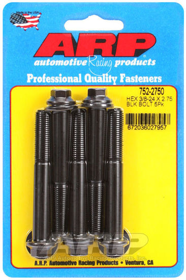 Bilde av 3/8-24 x 2.750 hex black oxide bolts