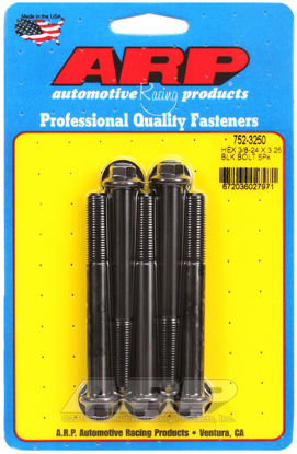 Bilde av 3/8-24 x 3.250 hex black oxide bolts
