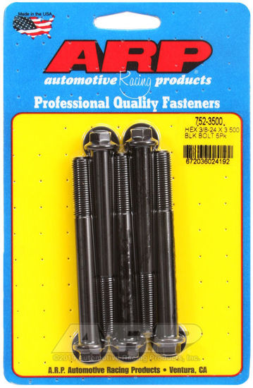 Bilde av 3/8-24 x 3.500 hex black oxide bolts