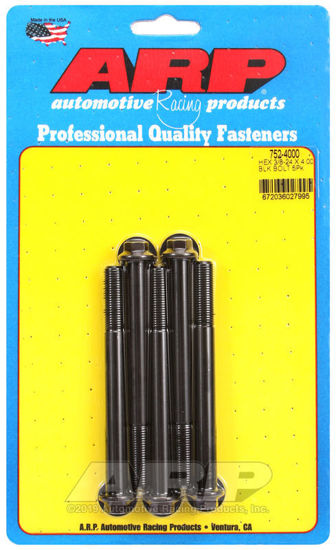 Bilde av 3/8-24 x 4.000 hex black oxide bolts