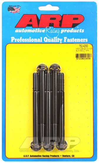 Bilde av 3/8-24 x 4.250 hex black oxide bolts