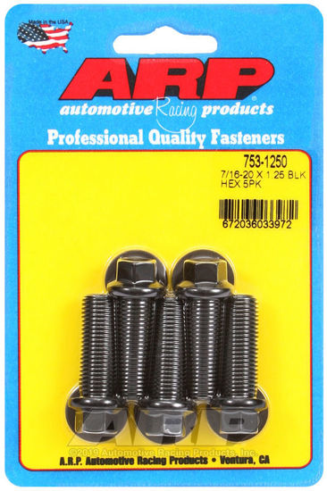 Bilde av 7/16-20 x 1.250 hex black oxide bolts