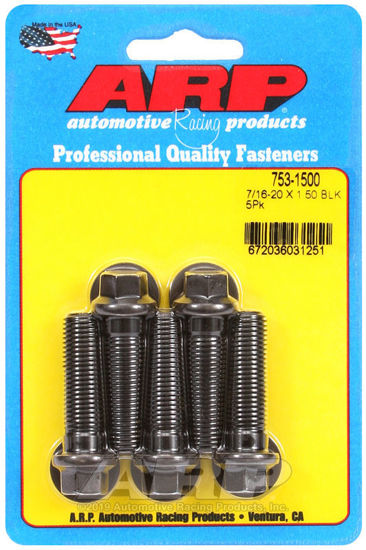 Bilde av 7/16-20 x 1.500 hex black oxide bolts