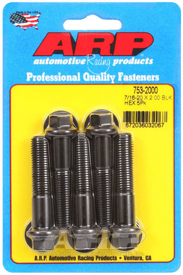 Bilde av 7/16-20 x 2.000 hex black oxide bolts